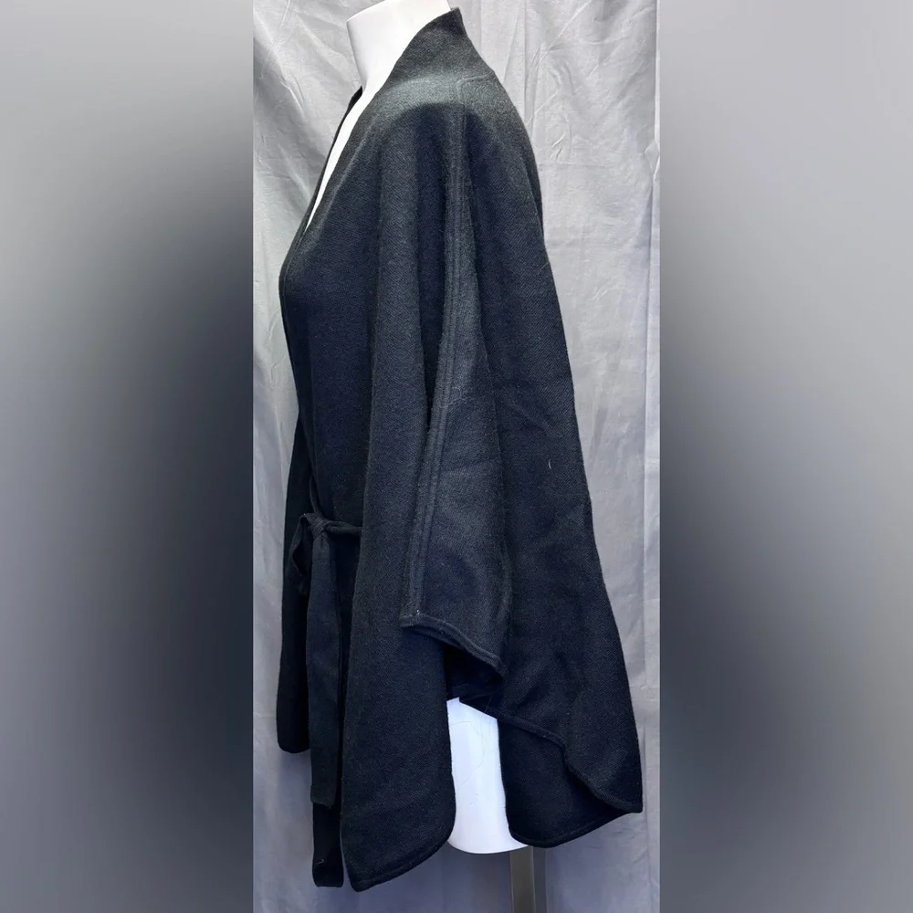 Dehry Cocoon waist tied Cape Size Large Color Black